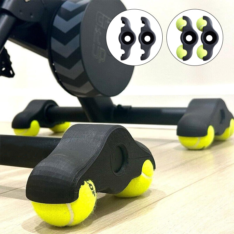 Balancefüße für Indoor-Cycling-Wippplatten mit 4 Stück Tennisbällen