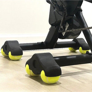 Balancefüße für Indoor-Cycling-Wippplatten mit 4 Stück Tennisbällen