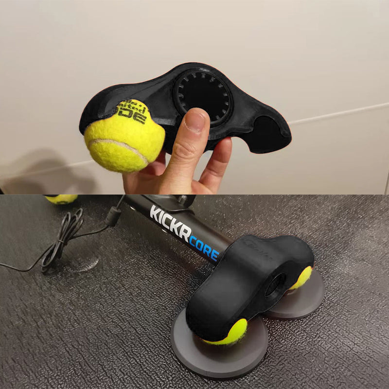 Balancefüße für Indoor-Cycling-Wippplatten mit 4 Stück Tennisbällen