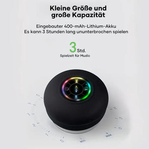 Mini-Bluetooth-Duschlautsprecher mit LED-Licht