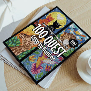 100 QUEST Farben nach Zahlen Buch