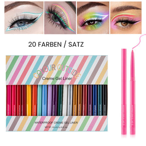 20 Stück Farbiges Eyeliner-Stift-Set