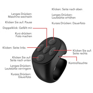 Kabellose Bluetooth-Fernbedienung per Fingertipp