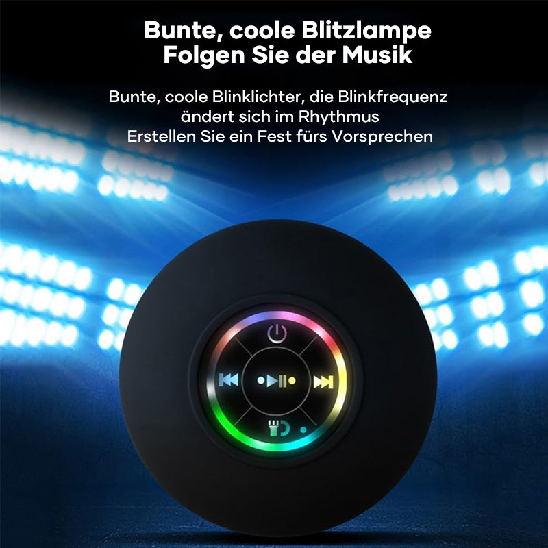 Mini-Bluetooth-Duschlautsprecher mit LED-Licht