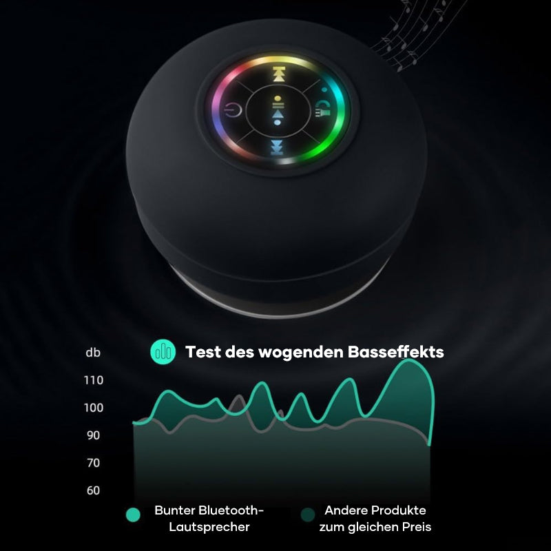 Mini-Bluetooth-Duschlautsprecher mit LED-Licht