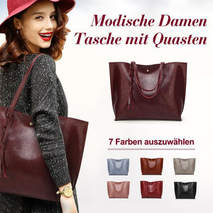 Modische Damen Tasche mit Quasten