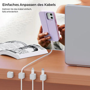 6 Stk. Magnetischer Kabelspeicher-Organizer