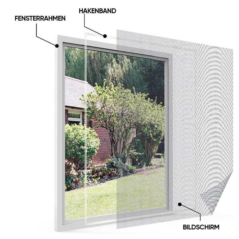Selbstklebende Mückenschutzgitter