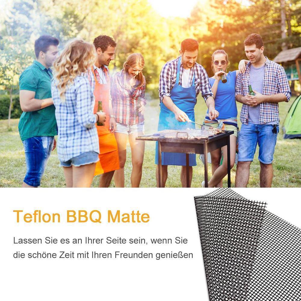 Teflon Netz Grillmatte antihaft wiederverwendbar, eckig 33x40 cm, 1/3 pc