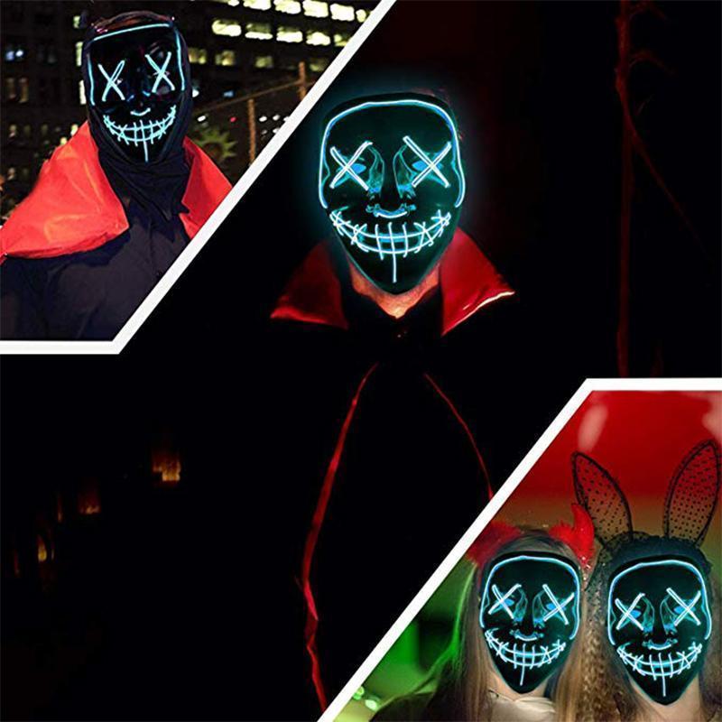 Halloween - LED leuchtende Maske