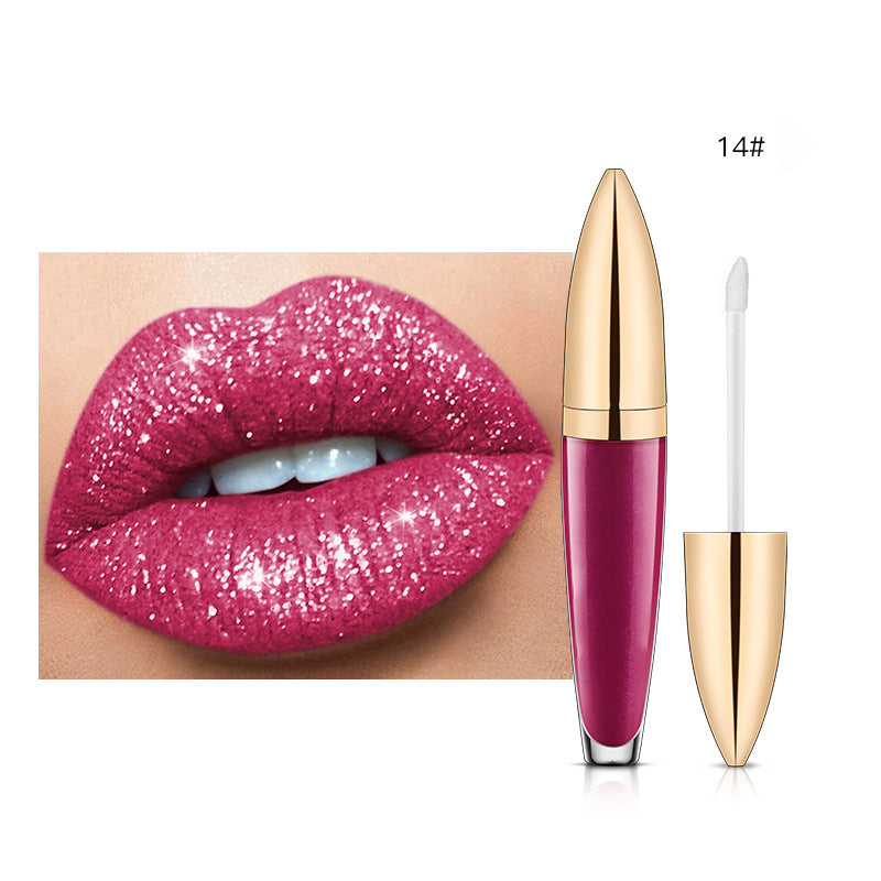 Diamantglänzender langanhaltender Lippenstift