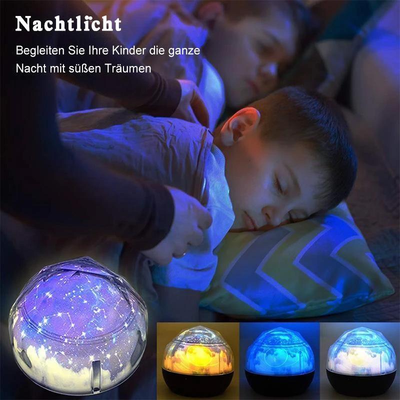 Multifunktionale LED-Nachtlicht-Sternprojektorlampe, 5 Filmsets