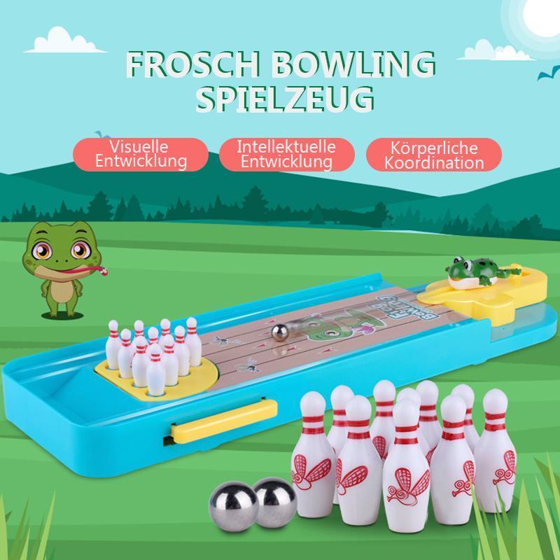 Kreatives Mini Frosch Bowling Desktop-Spielzeug