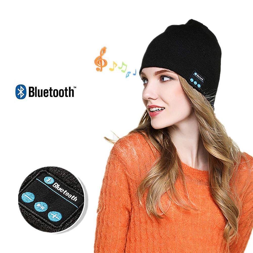 Warme Strickmütze mit 4.2 Bluetooth