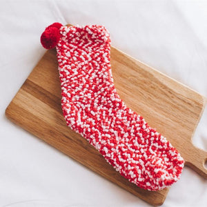 (🎅FRÜHE WEIHNACHTEN 50 % RABATT) Winter Fuzzy "Cupcakes" Socken mit Geschenkbox