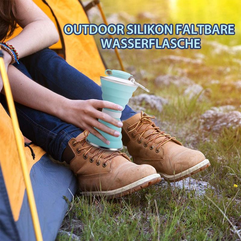 Outdoor Silikon Faltbare Wasserflasche