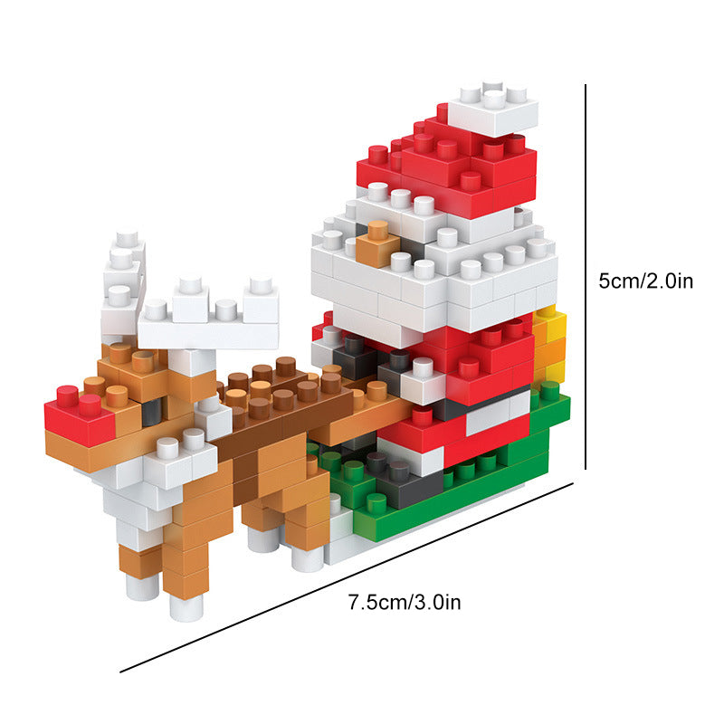 Weihnachten Kreatives 3D-Baustein-Spielzeug