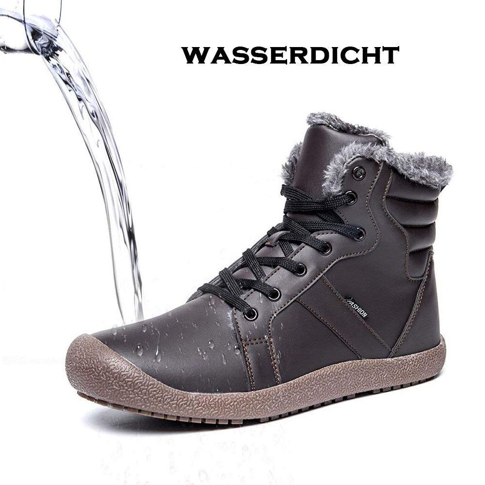 Wasserdichtes Outdoor Pelz gefütterte Winter warme hoche Schuhe