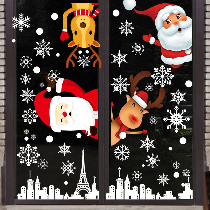 Weihnachten Fenster Aufkleber