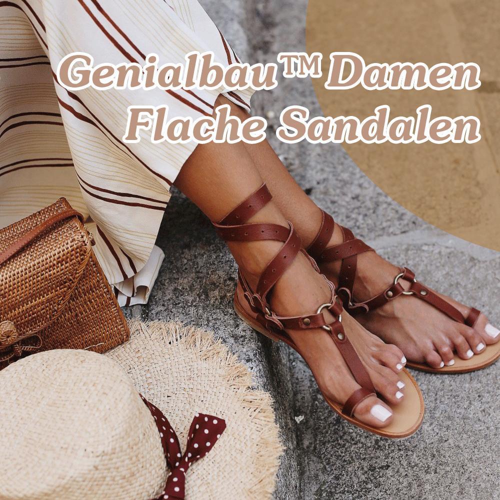 Damen Flache Sandalen