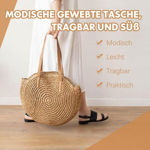 Modische gewebte Tasche, tragbar und süß