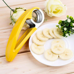 Edelstahl Bananenschneider Gurkenschneider Obst Gemüse Messer Salat Neuheit Küchenzubehör Gadget