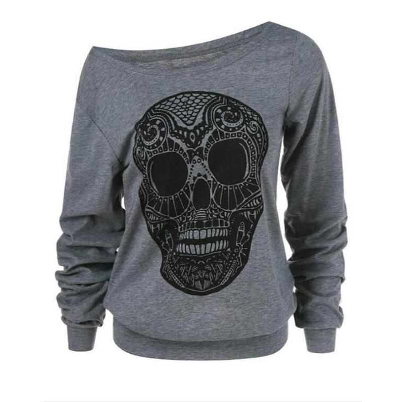 Halloween 3D Druck Schädel Sweatshirt