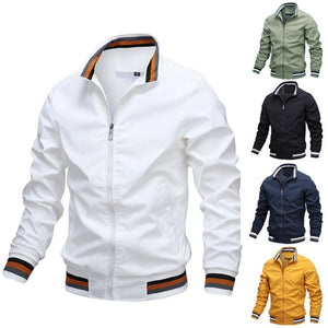 Einfarbige Herren Freizeitjacke