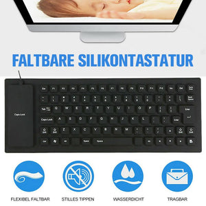 Faltbare Silikontastatur