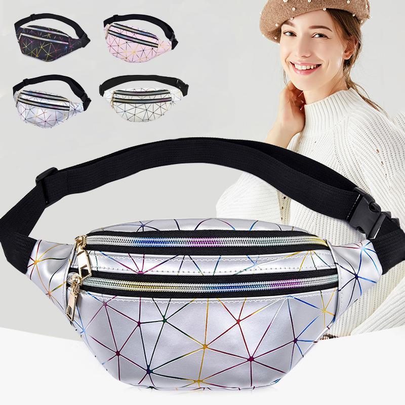 Geometrische Rhombus Laser wasserdichte Brusttasche