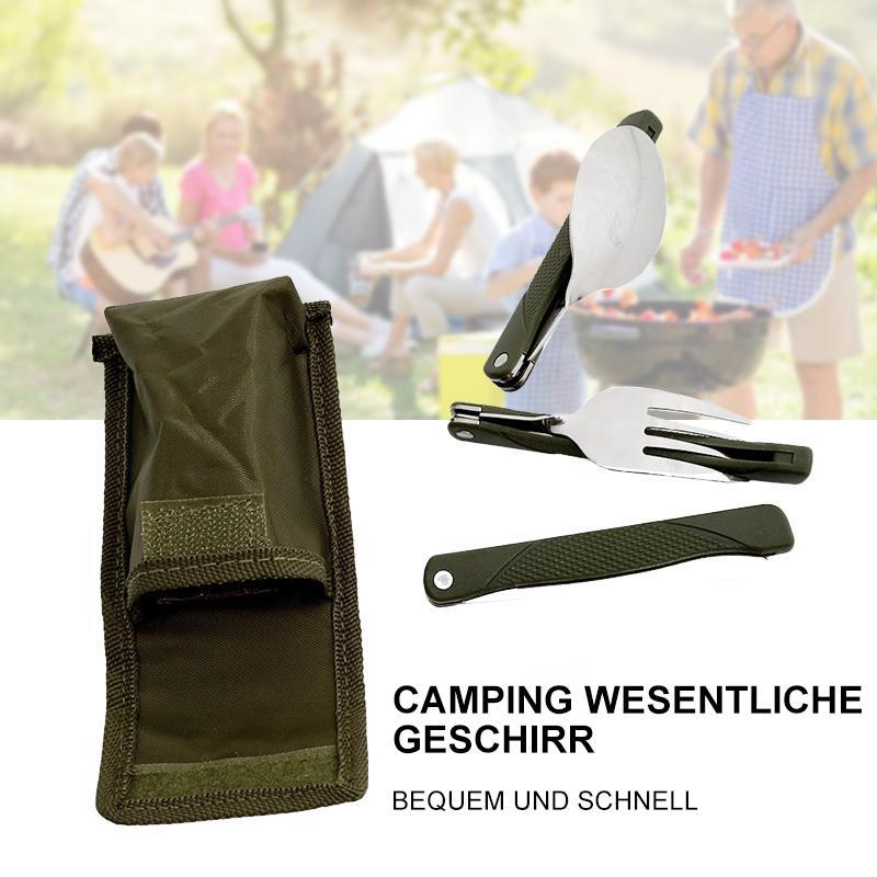 Faltbares Besteckset für Camping