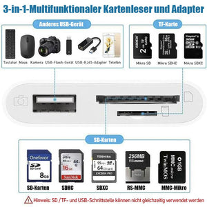 3-in-1 SD-TF-USB-Kartenleser OTG-Adapter