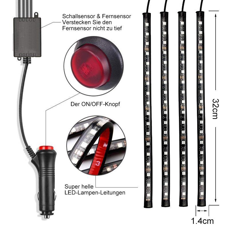 Auto-Innenbeleuchte mit Sound-Aktiv-Funktion und drahtloser Fernbedienung