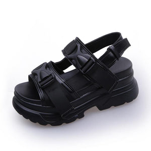 Damen Sommer Dicke-Sohle-Sandalen