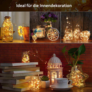 🍾LED Flaschenlicht Korken Nachtlicht DIY Deko Geschenk ( 5 kaufen, 4 bezahlen )