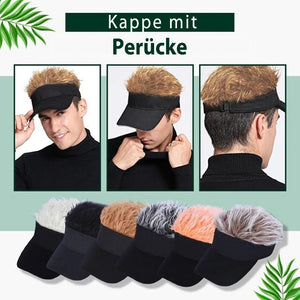 Kappe mit Perücke