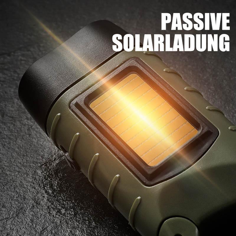 Handkurbel Solarbetriebene Taschenlampe