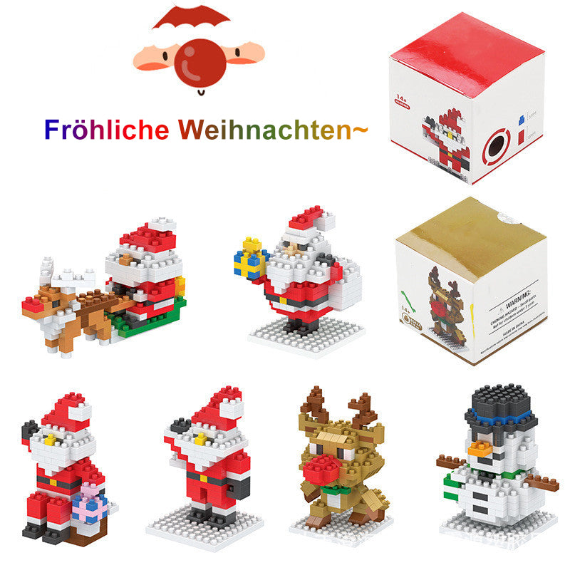 Weihnachten Kreatives 3D-Baustein-Spielzeug