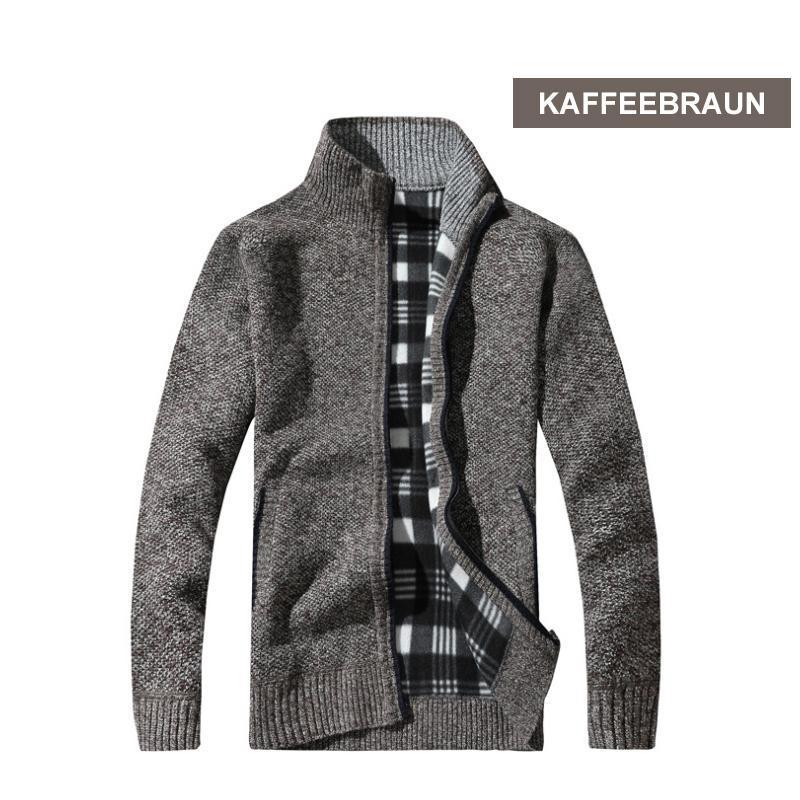 Herren Fleece Strickjacke