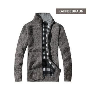 Herren Fleece Strickjacke