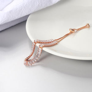 18 Karat vergoldetes Zirkonia-Armband