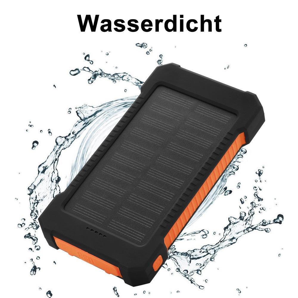 Wasserdichte Solarenergiebank mit Taschenlampe