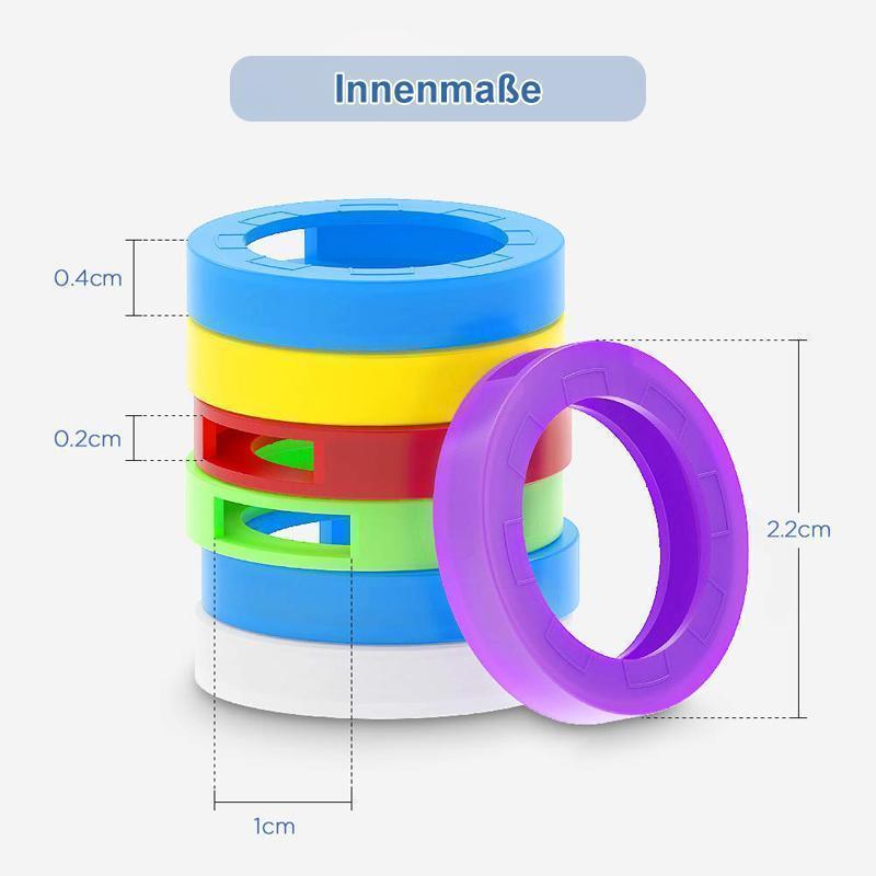 Mehrfarbige Silikon Schlüsselkappen Satz