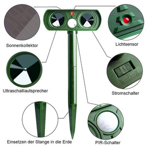 Solar Ultraschall Tierschutzgerät