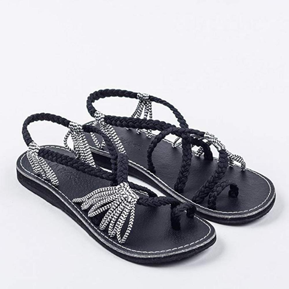 Flip Flops Kreuzband Geflochtene Sandalen