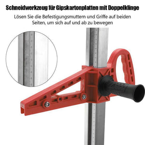 Schneidwerkzeug für Gipskartonplatten mit Doppelklinge