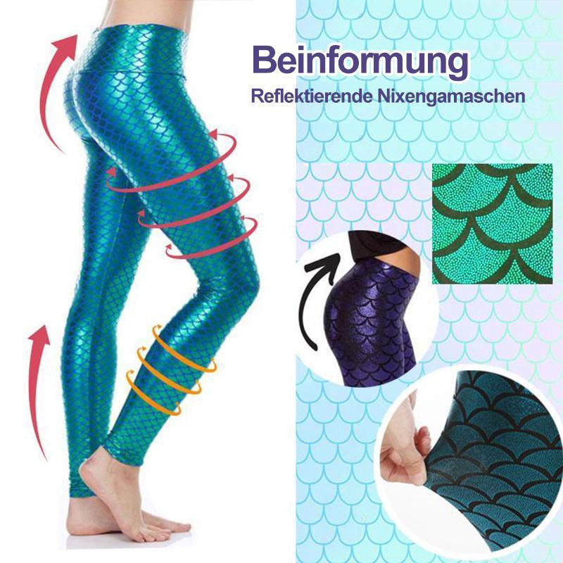 Reflektierende Leggings für Meerjungfrauen