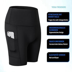 Hohe Taille Laufen Yoga Shorts