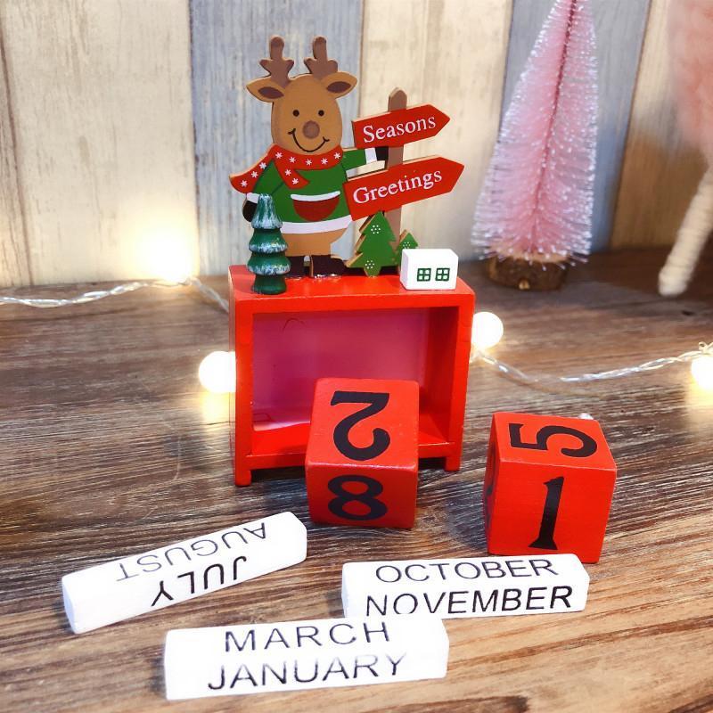 Weihnachtsmann Holzkalender/ Schmuck