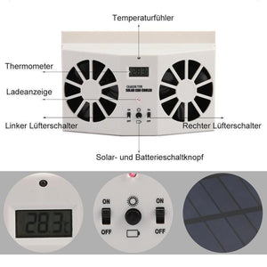 Solarbetriebener Auto-Kühlerlüfter